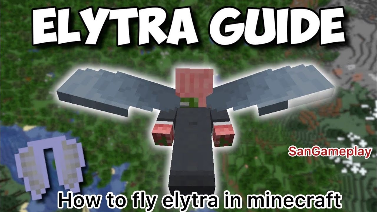 How to fly elytra in Minecraft pocket edition and bedrock editionEasy