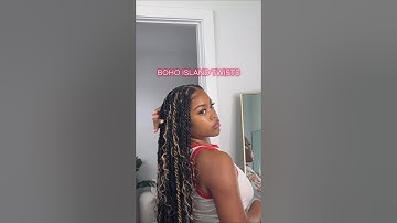 🌺 Ready to try something new with Boho Island Twists? #braids #islandtwist    #twist #twistbraids