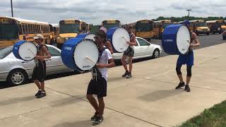 Bluecoats 2018 Bass Drum Splits