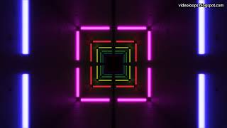 FREE DOWNLOAD!! Live Wallpaper - VJ Loop 25 - Square Tunnel & Multicolor Neons - 4K - [30 min] screenshot 5