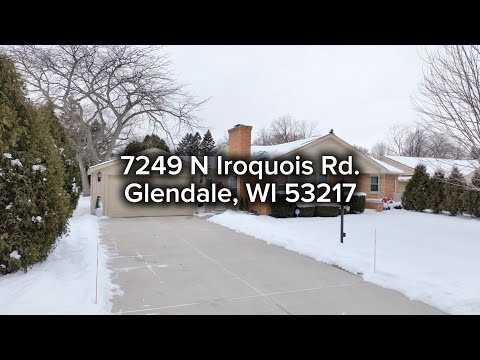 7249 N Iroquois Rd, Glendale, WI home video tour