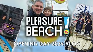PLEASURE BEACH RESORT Opening Day VLOG March 2024. | Inc. NEW Ghost Train Scenes!