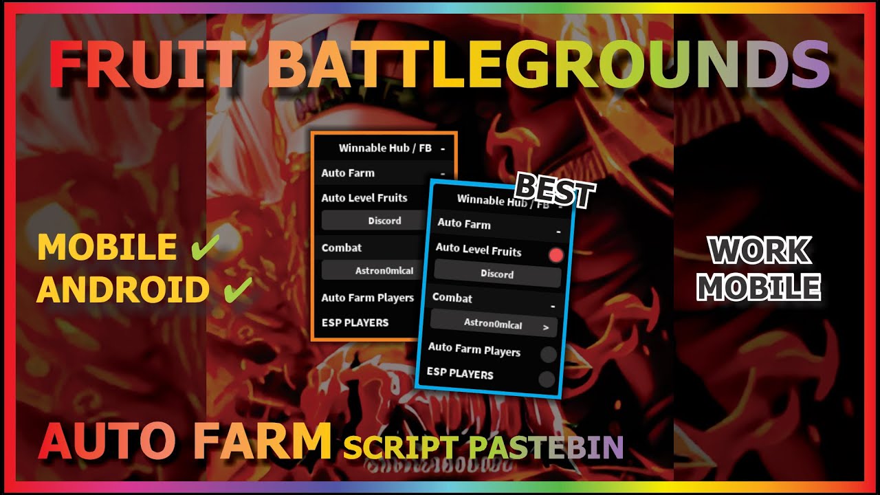 Fruit Battlegrounds: Start Auto Farm, Stop Auto Farm Scripts