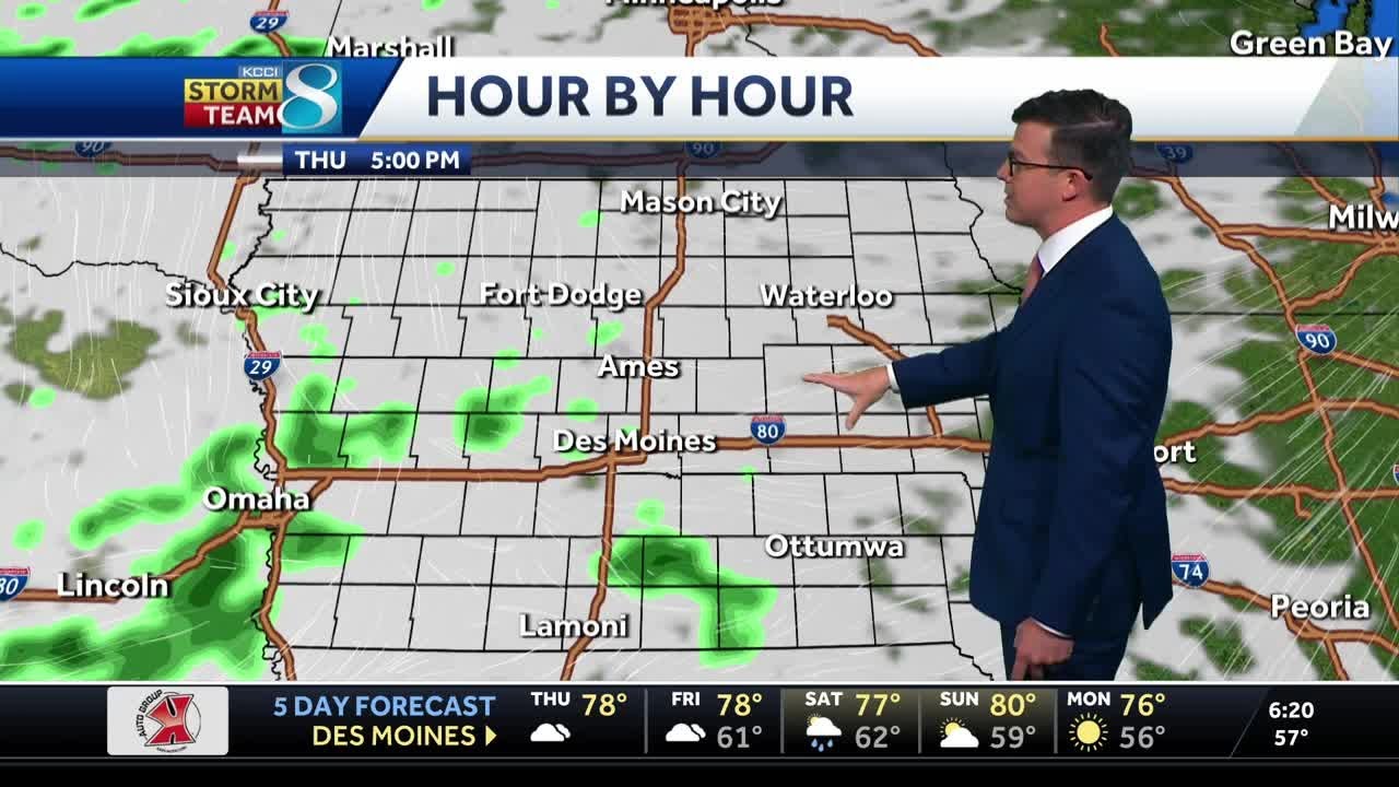 Iowa weather: Some spotty rain chances into the weekend - YouTube