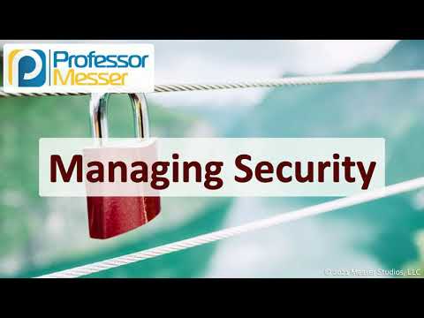 Managing Security -