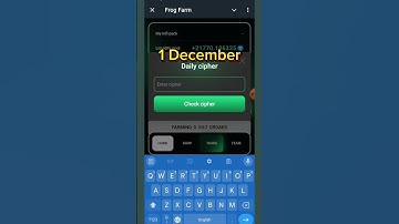 Frog Farm Daily Cipher Code | Frog Farm | 1 December | Frog Farm Daily Cipher Code video |