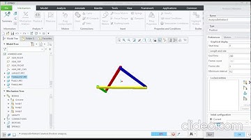 Four Bar Linkage animation | PTC Creo |