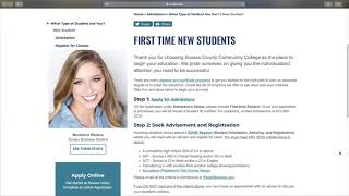 Full SCCC Advising and Counseling - Next steps for First Time New Students after the Admissions process Guide