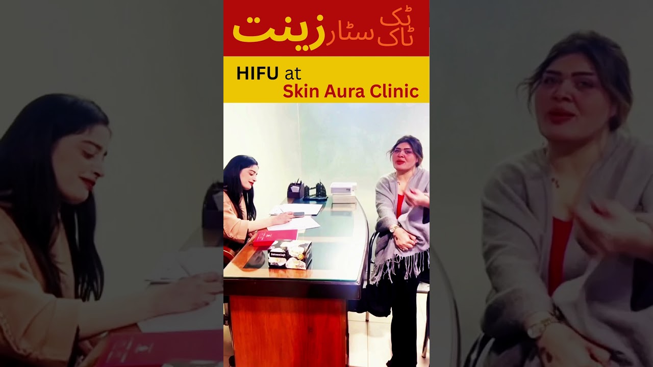 TikTok Star Zeenat Butt Visits Skin Aura Clinic