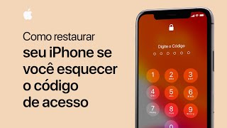 Como restaurar seu iPhone se você esquecer o código de acesso - Suporte da Apple