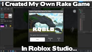 I Created My Own Rake Game In Roblox Studio...  (Roblox)