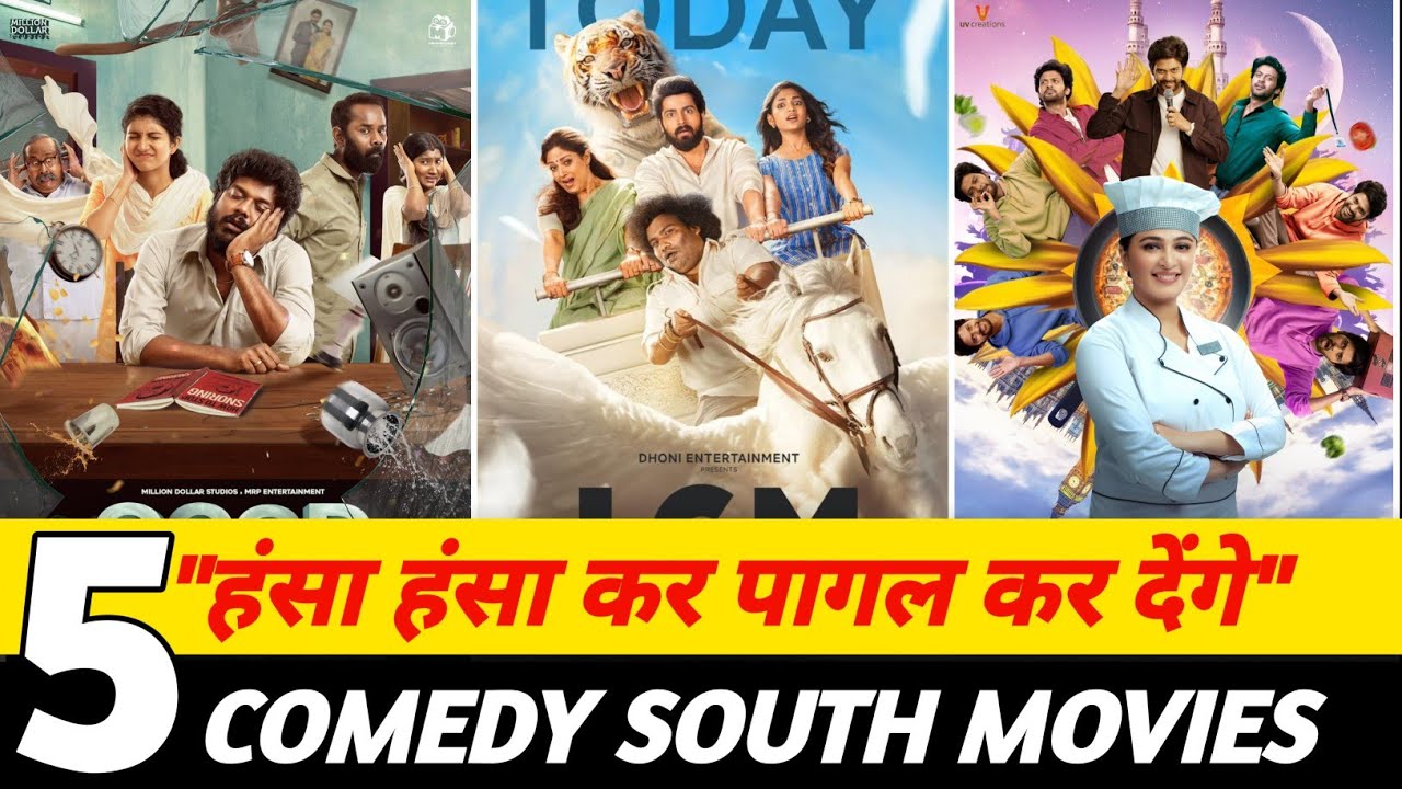 Comedy Movies Hindi Full : Top 5 South Indian List | South Comedy Movies Hindi South