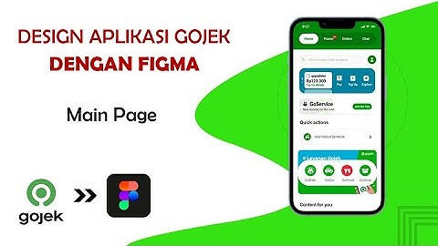 FIGMA TUTORIAL INDONESIA - membuat prototipe aplikasi Gojek menggunakan Figma, menu utama Part 1