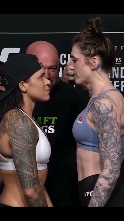 Amanda Nunes and Megan Anderson  Weigh-in Face-Off