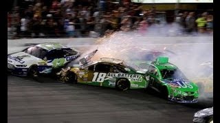 Danica Patrick and Kyle Busch POV During Final Lap Wreck