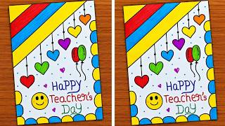 Detalles Beautiful 😍 Teacher's Day Card / Teacher's Day Card Making / Happy Teacher's Day Greeting Card Noticias