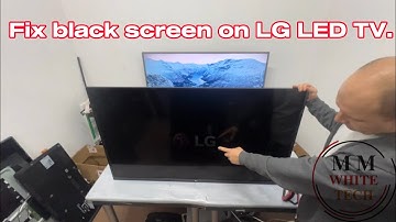 Fix black screen LG LED TV 55UJ620V , Repair and disassembling steps , replace backlight stripes.