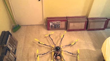 Precision flight with an octocopter