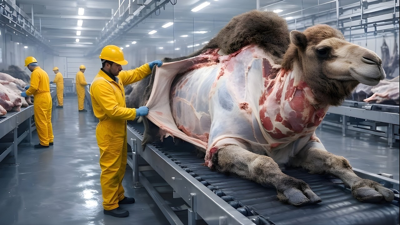 Inside The Modern Bactrian Camel Factory: How Premium Leather and Wool Are Made (Full Process)