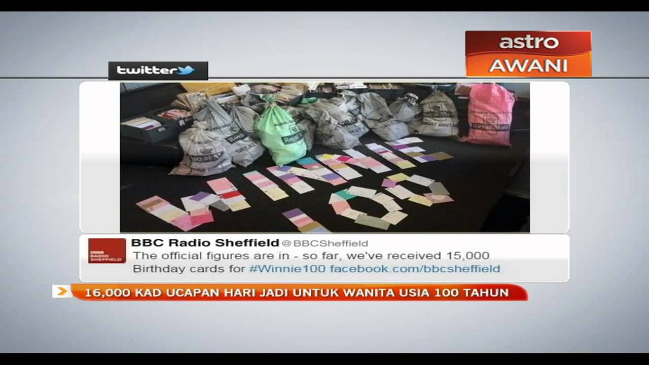 16 000 Kad Ucapan Hari Jadi Untuk Wanita Usia 100 Tahun Youtube