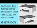 Sostituire testina stampa | HP Smart Tank 210, 520, 540, 580-590, 5100 | Stampanti HP | HP Support