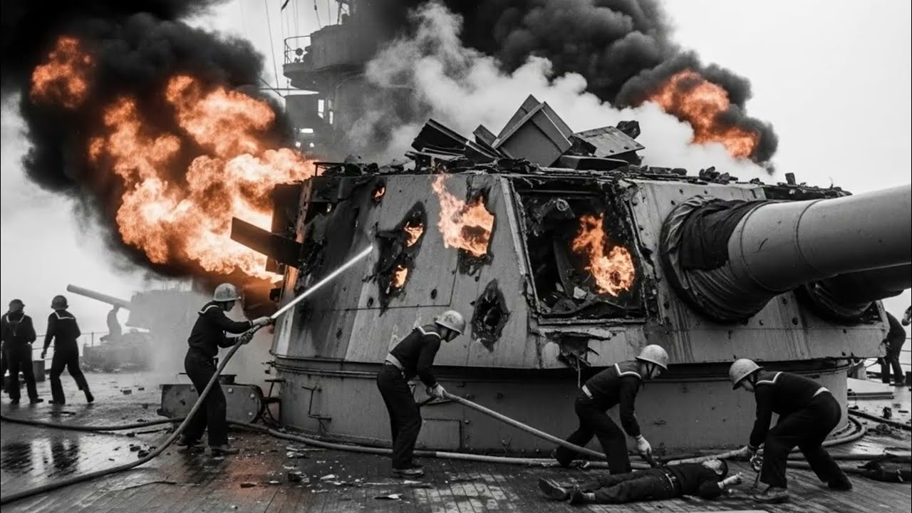 US Battleships Devastate Japanese Fleet at Night from 8 Miles – WW2 Shock