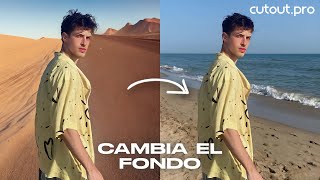 📱 Cómo cambiar o crear el fondo de tu imagen en Cutout.pro con un clic