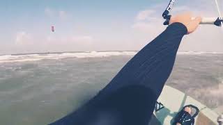 Kitesurfen In Stein.... Erste Sprünge First Basic Jump -