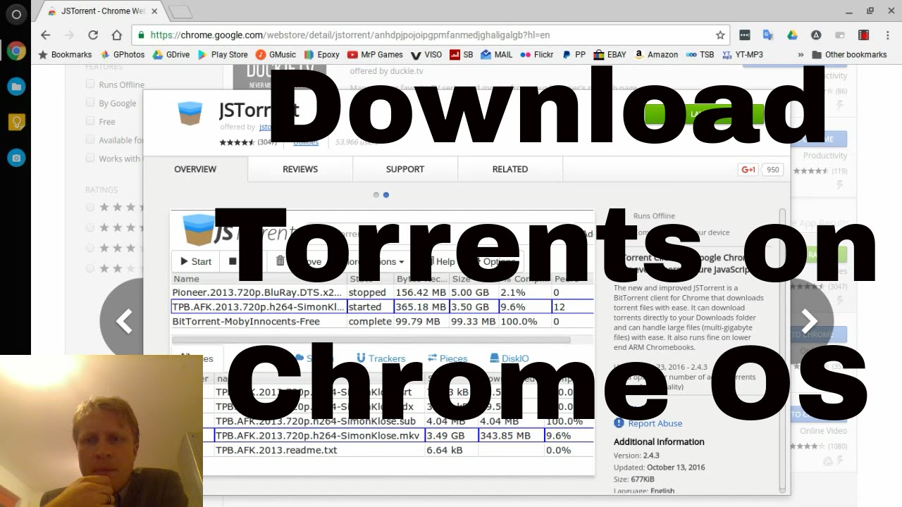 Download Torrents on Chromebook - YouTube