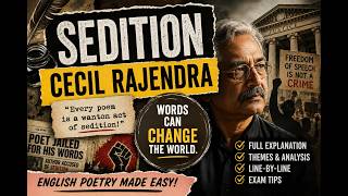Sedition by Cecil Rajendra Explained in Under 7 Minutes! | Grade 10 CAPS Poetry