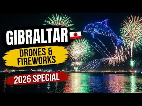 Gibraltar National Day 2026, 500 Drones Light Up Harbour | Epic Night Show You Can’t Miss!🎆
