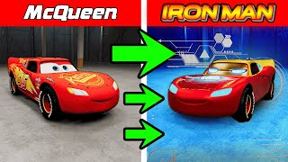 HOW TO PLAY as IRON MAN Lightning McQueen in BeamNG.drive