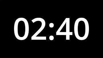 2 MINUTE 40 SECOND TIMER - No Sound - Full HD 1080p - COUNTDOWN - 160 SECOND