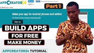 Build Apps And Make Money - Part 1 | Appcreator24 Tutorial | Learn And Create Apps. screenshot 5