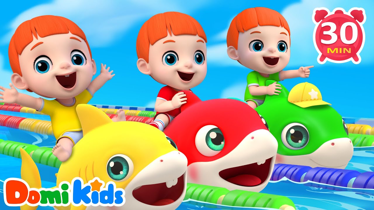 彩色水上樂園💦🌈｜夏日戲水樂趣｜寶寶感官啟蒙｜趣味運動遊戲｜親子互動兒歌🎵｜寶貝多米益智