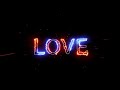Neon glow LOVE text background video loop | Animated Background Video Live Wallpaper