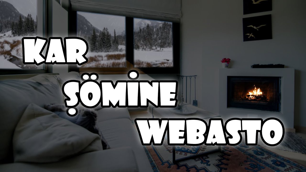 1,5 часа метелица и звук обогревателя Webasto (бонус: камин)