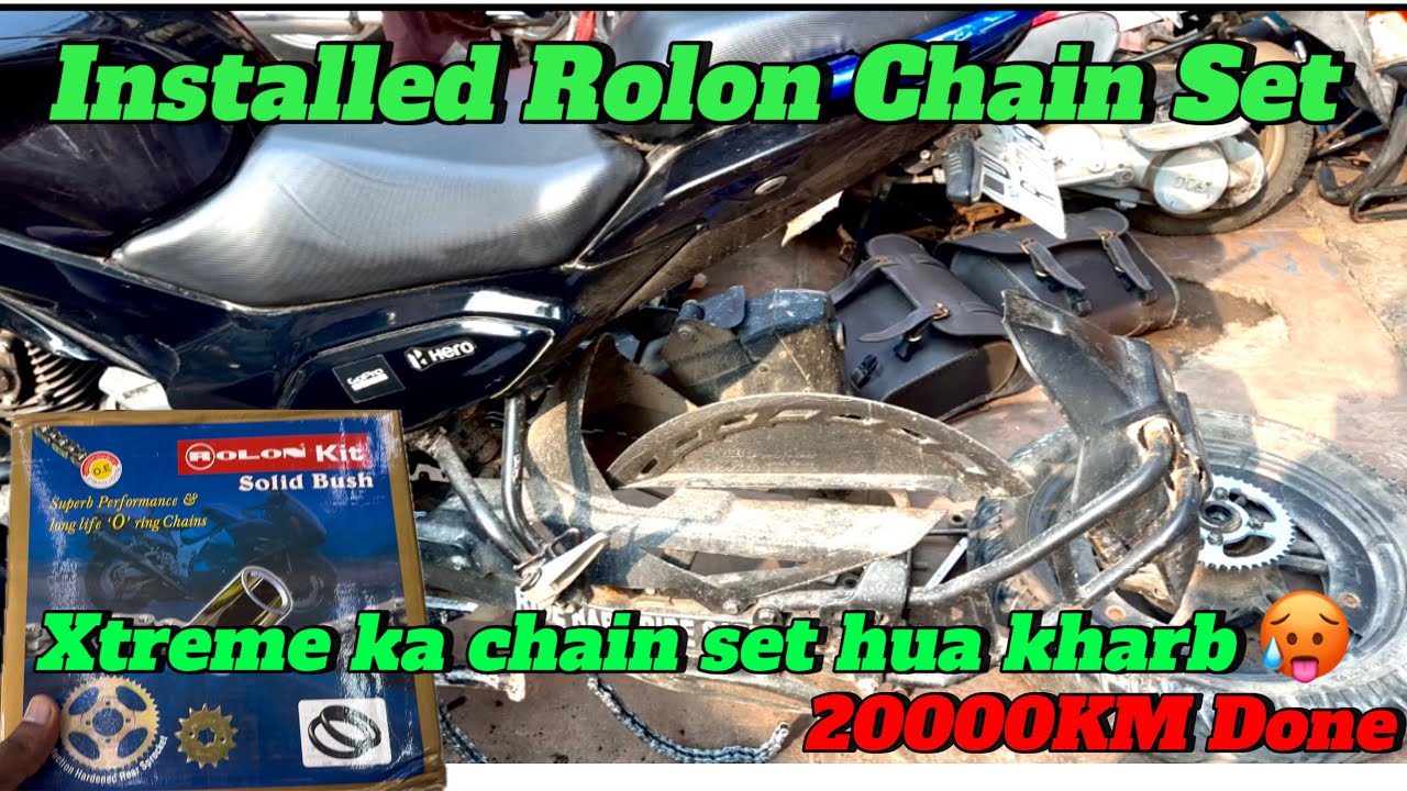 Hero Xtreme 125R New Chain Set Installed First In India | Rolon Brass Kit | High Performance Kit |