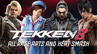 TEKKEN 8 - All Rage Arts and Heat Smash (All Characters)