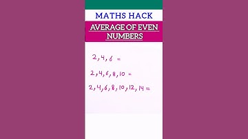 AVERAGE OF EVEN NUMBERS#ALGEBRA#MATH#YOUTUBESHORTS