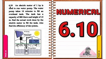 Numerical 6.10 | 9th Physics Chapter 6 numericals | smart syllabus #9th #physics #chapter6