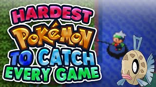 Hardest Pokemon to Catch in Every Game
