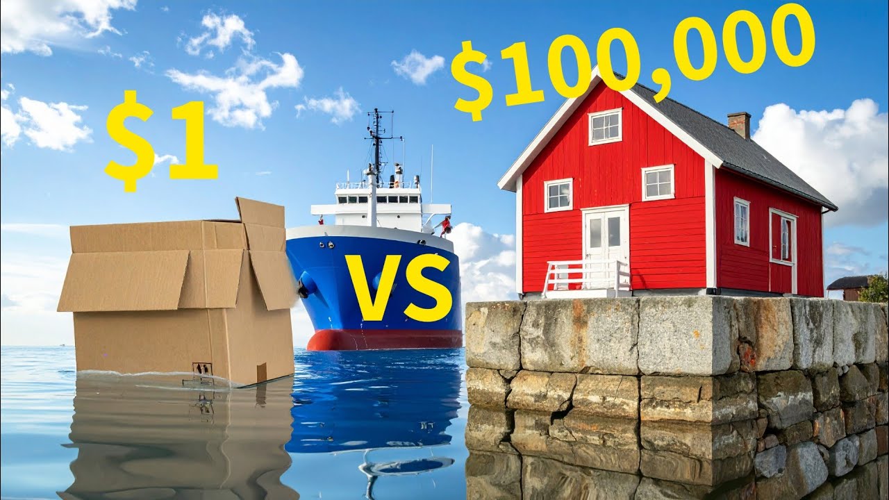 $1 VS $100,000 TSUNAMI SHELTER - The Results Were INSANE!
