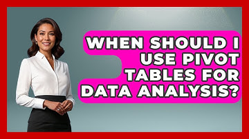 When Should I Use Pivot Tables for Data Analysis? | Docs and Sheets Pro News