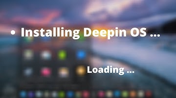 Mac OS huh? Installing DEEPIN OS...