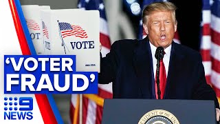 Trump releases 46-minute video on election fraud | 9 News Australia