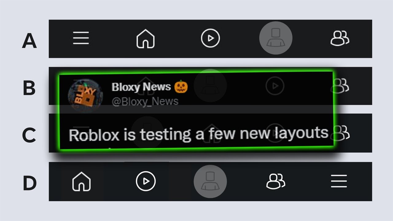 Bloxy News on X: A new #Roblox Home page experience has just been rolled  out to mobile devices! 📱 This new layout features bigger tiles that show  what games your friends are