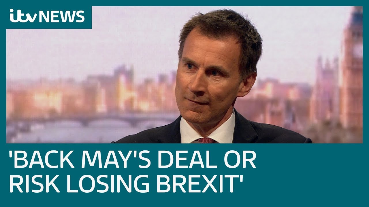 mps home Back Theresa May’s deal or risk losing Brexit, Jeremy Hunt tells Tory MPs | ITV News