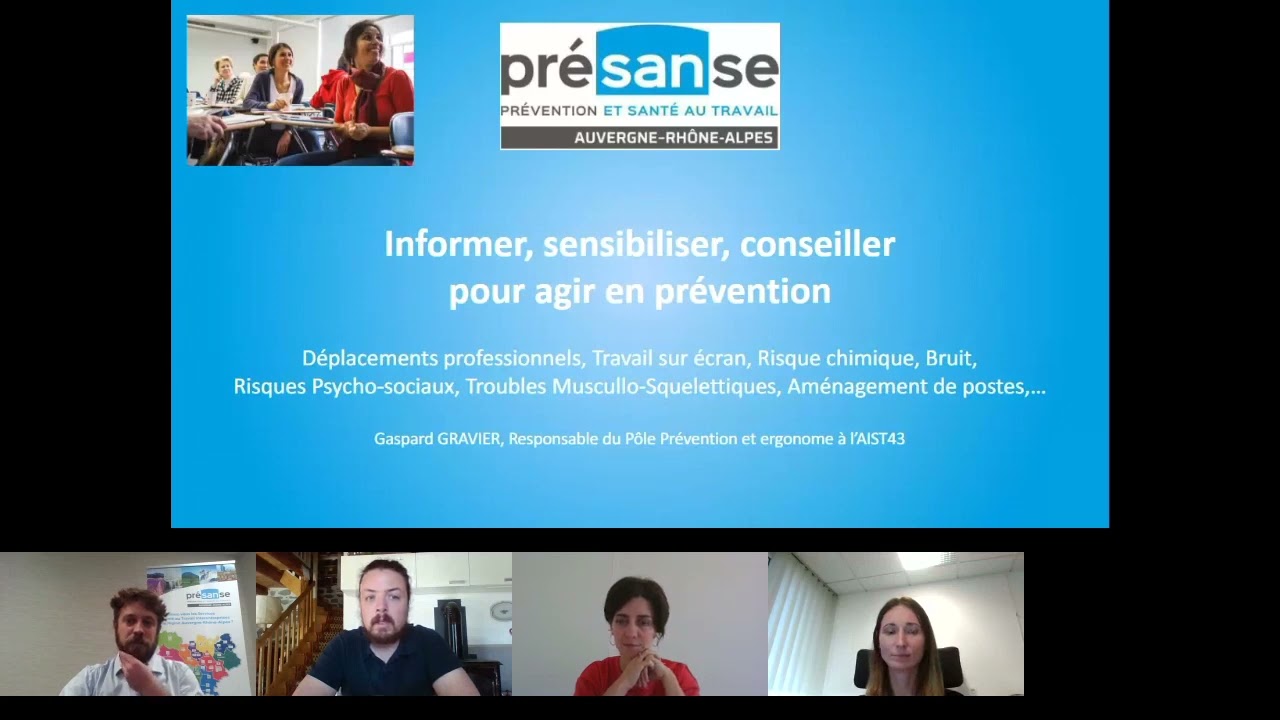 Webinaire Régional - Comment les Services de Santé au Travail vous accompagnent au quotidien ?