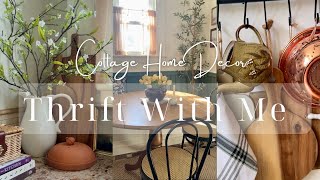 THRIFT WITH ME FOR COTTAGE HOME DECOR | Thrift Haul + Styling